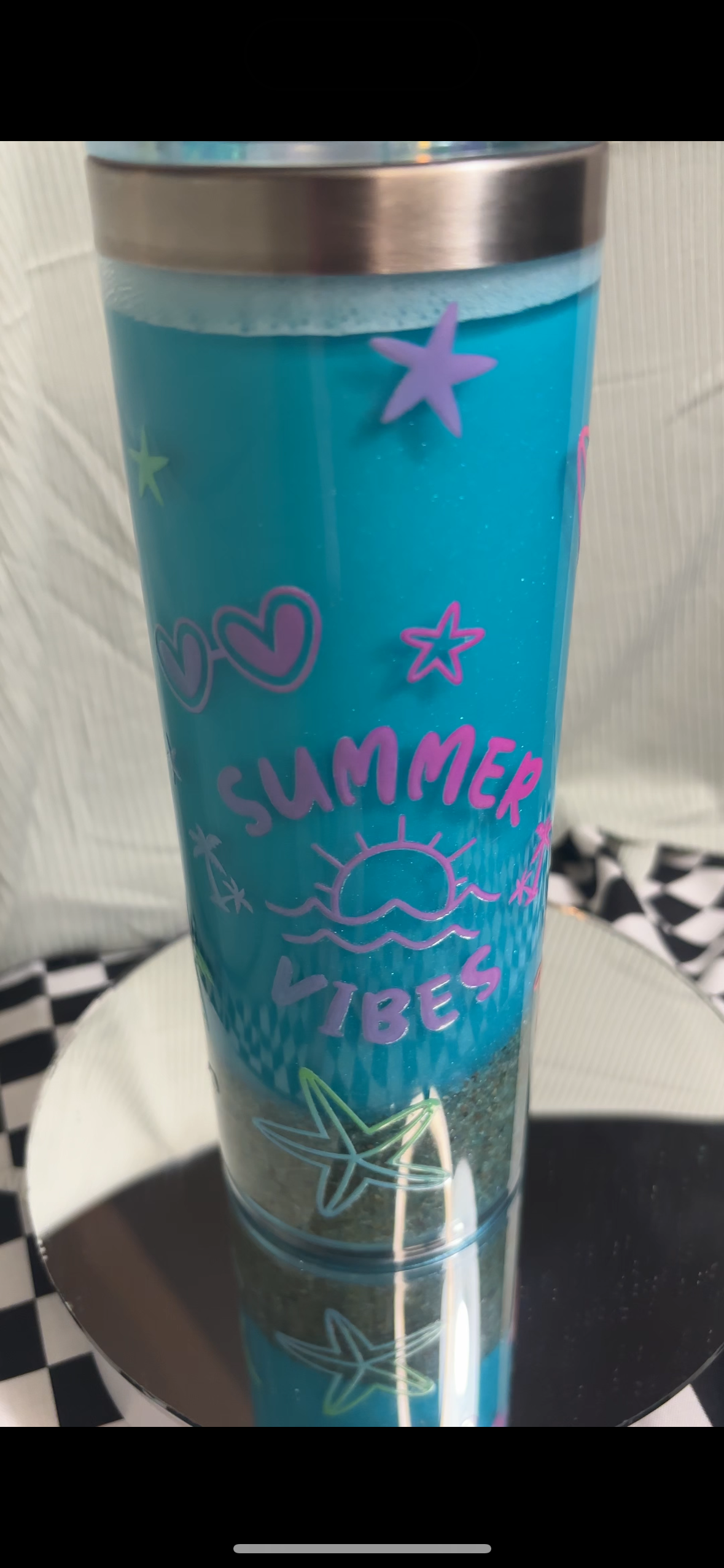 20 oz. stainless steel snowglobe