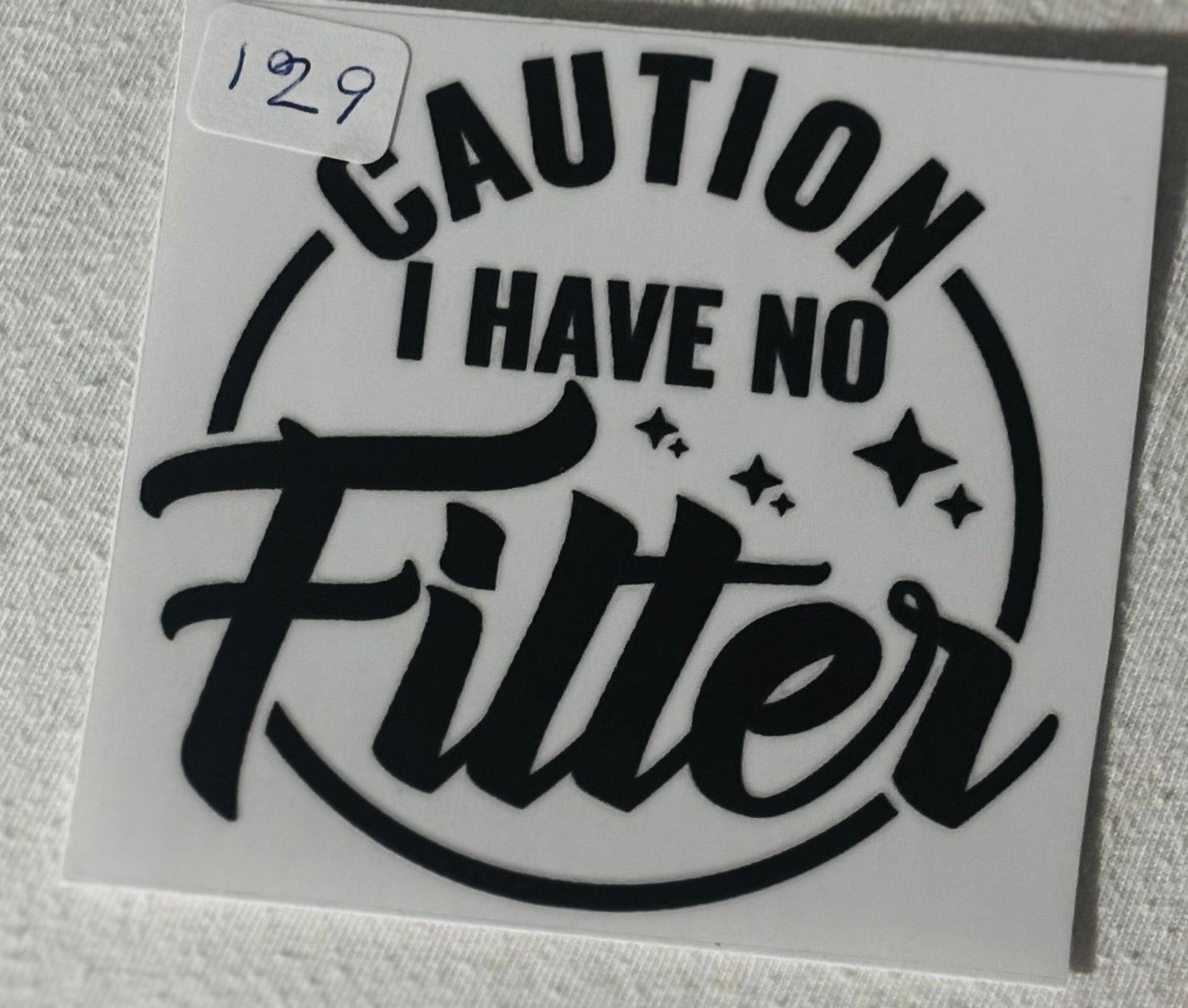 129 No filter