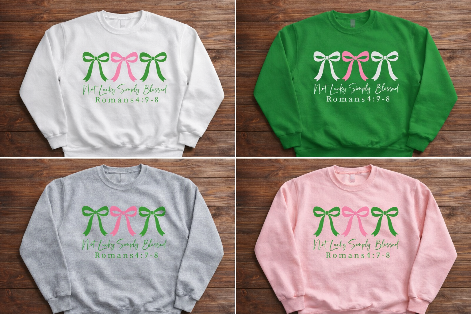 Not lucky simply blessed- Crewneck