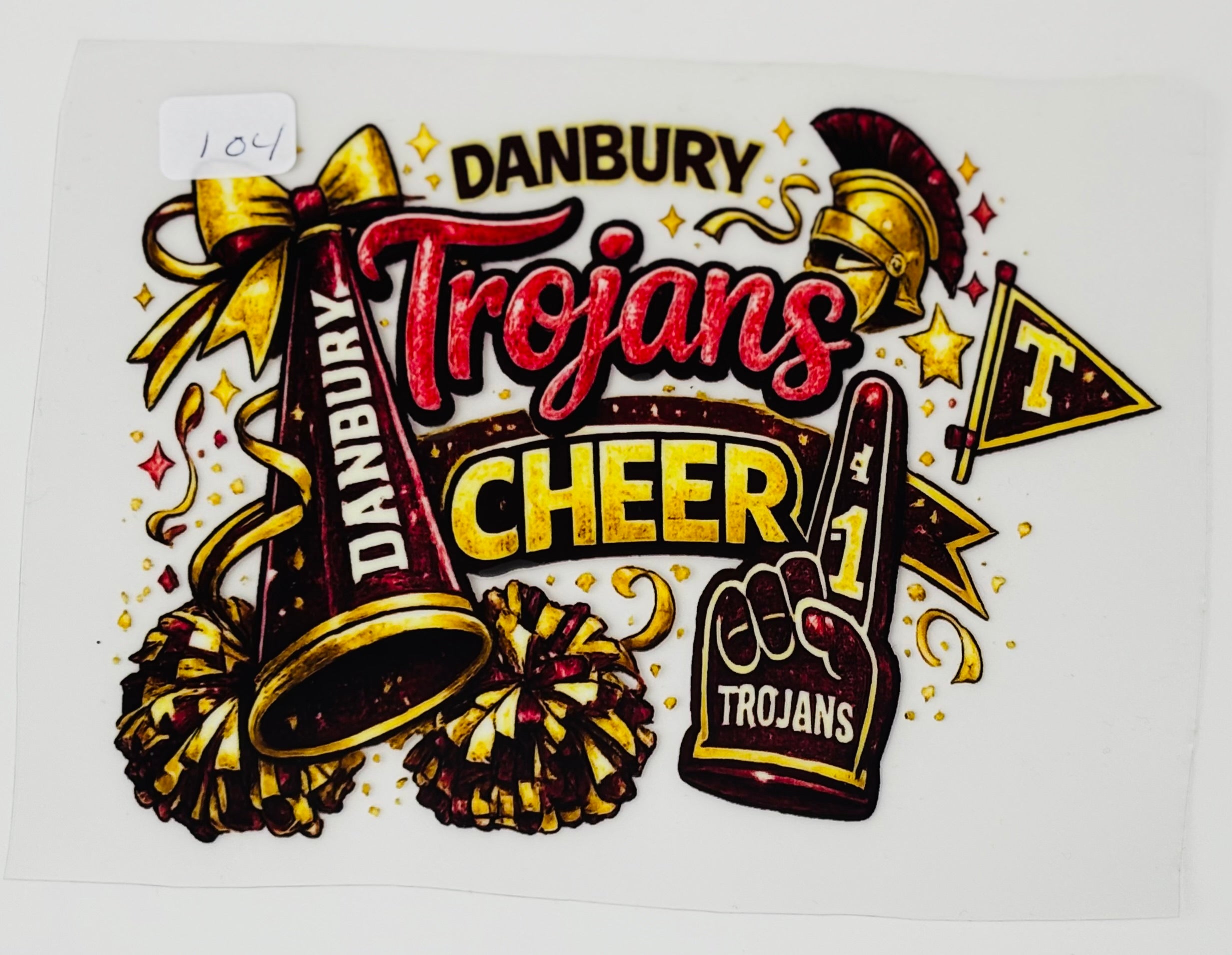 104 - Trojan Cheer decal