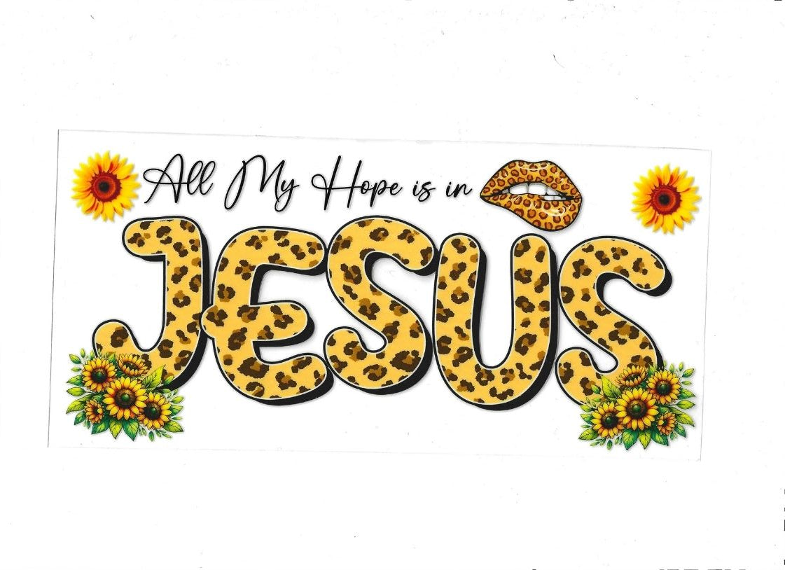 All my hope is in Jesus
