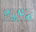 Teal Crecent Moon