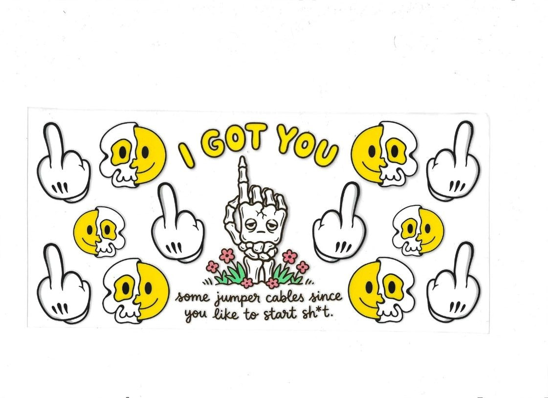 I got you-middle finger