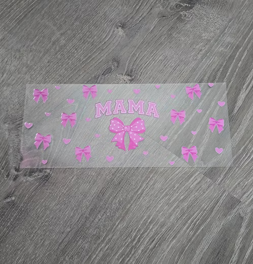mama pink bow