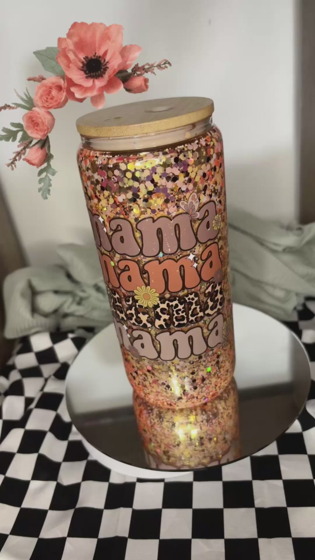 20oz. Acrylic Snowglobe Tumbler